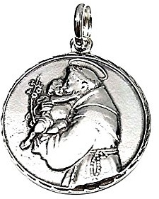Inmaculada Romero IR 28mm 925m Silber Anhänger Gesetz. San Antonio Medaille [AA8199GR] - kundengerecht - AUFNAHME IN PREIS ENTHALTEN