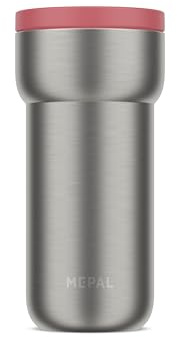 Mepal, Taza Aislante, 4 Horas Caliente y 8 Horas Fría, Taza Termica para Llevar, Adecuada como Taza de té y Taza de Café, Se Adapta a Todos los Portavasos, 375 ml, Vivid mauve