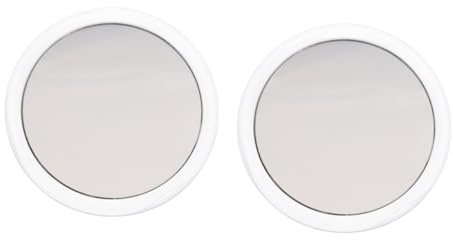 WRITWAA 2 Piezas Espejo de vanidad con Ventosa Esponja Espejo de Maquillaje de Montaje en Pared Magnify Mirror neblina Espejos de Aumento 20x Espejo cosmético de Aumento el plastico