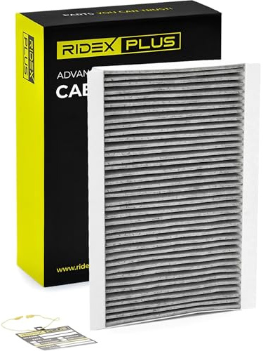 RIDEX PLUS 424I0020P Innenraumfilter Pollenfilter Aktivkohlefilter Höhe: 30 Breite: 175 Länge: 285 Kompatibel mit VW Golf 7 Schrägheck 5G1, BQ1, BE1, BE2 Golf 6 5K1 Caddy III Kombi 2KB, 2KJ, 2CB, 2CJ