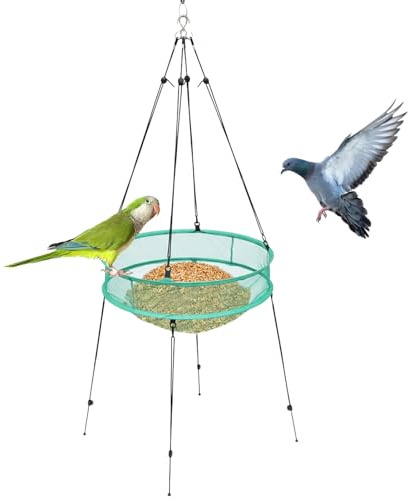 Anneau d'alimentation pour oiseaux | Léger et stable avec supports pliables | Distributeur automatique de nourriture pour abeilles | Jardin Balcon Terrasse