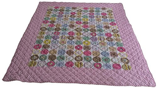 My Flair Patchwork Decke rosa 200 x 250 cm