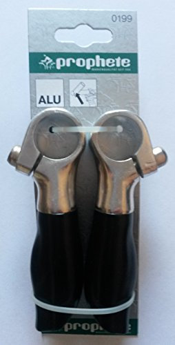 Prophete 0199 Alu-Bar-Ends - MTB - Außenbefestigung Bar-Ends - silber-schwarz