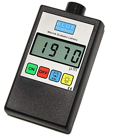 Blue Technology Schichtdickenmessgerät Lackdickenmessgerät MGR-11-FE | Stahl Coating Thickness Gauge | Lacktester für Auto | Hergestellt in EU