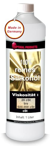 Optimal Products Silikonöl 1l I Reinstes Silikon geruchlos I Schmieröl für Metalle, Kunststoffe & Gummi I 1 Liter 30.000 cst