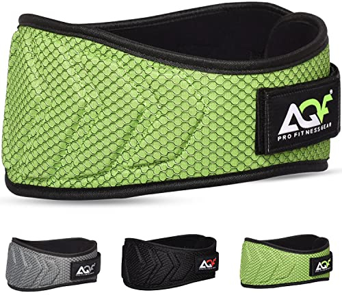 AQF Gewichthebergürtel Neopren, 6 Rückenstütze, Konturiertes Design