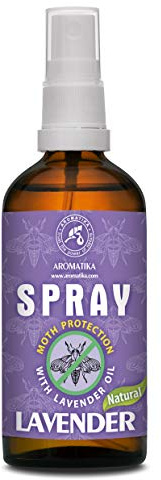 Natürlicher Mottenschutz für Kleiderschrank - Raumspray 100ml - Mottenbekämpfung - Duftspray mit LavendelÖl und ZitroneÖl