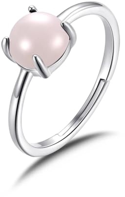 Philip Jones Rose Quartz Adjustable Ring