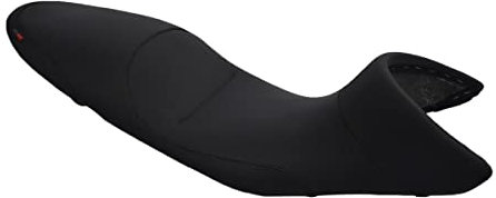 Moto Discovery Funda de Asiento Compatible con BMW R1200R 2006-2009 Color Negro con Costuras Negras