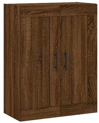 vidaXL Wandschrank Braun Eichen-Optik 69,5x34x90 cm Holzwerkstoff