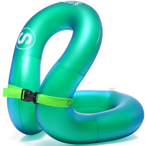 STLOVe Swim Vest, Inflatable Swim Jacket, Pool Floaties, Lightweight Buoyancy Aid Floation for Toddler Kids Teens Adults