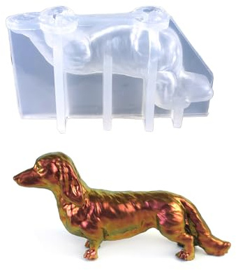 NIHENHAO Dackel-Bastelform, Silikon, 5,9 x 10,5 cm