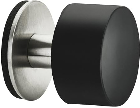 SOTECH 4 Stück selbstklebender Türstopper HEKTOR Ø 40 mm H: 40 mm | aus echtem Edelstahl SUS304 Wandtürstopper ohne Bohren Anschlagpuffer Türanschlagpuffer Anschlagschutz Türpuffer Türdämpfer
