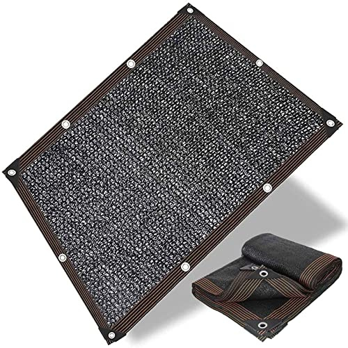 Toile d'ombrage pour extérieur, 3 x 6 m, résistante aux UV avec œillets, bâche de jardin respirante pour plantes, serre, terrasse, pelouse, auvent de protection solaire - Noir