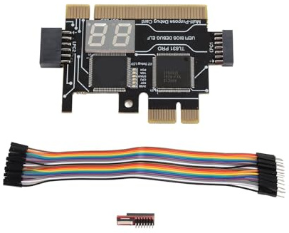 Risegun Motherboard Diagnostic Card TL631 Pro Mini PCI-E LPC Port PC Computer Motherboard Analyzer Tester Debug Cards for Laptop Desktop
