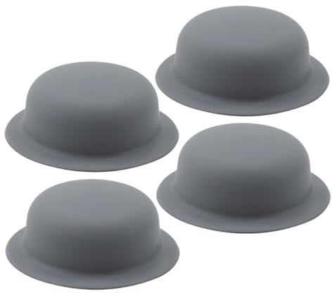 4pcs Silicone Pot Lid Handle Covers for Knobs, Heatproof Grip Caps | Universal Cookware Use, Non Slip Design, Grey Finish, Kitchen Accessories for Cooking, Replacement Parts