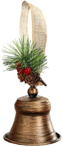 Lpitoy Cloche De Noël À Suspendre, Grande Décoration en Métal, Cloche À Suspendre pour Couronne De Noël, Décoration De Porte d'arbre