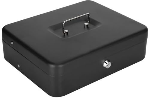 Yctze Boîte à Caisse Verrouillable Portable avec Plateau à Plusieurs Niveaux - Stockage sécurisé pour de l'argent, des Pièces et des Objets de Valeur | Idéal pour la Collecte de Fonds, les Marchés