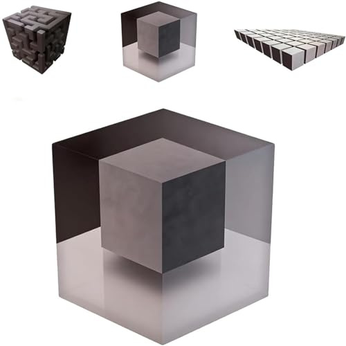 Angoli impossibili – Arte da parete che rimodella la realtà, Decalcomania per pareti angolari con illusione ottica 3D, Adesivo cubo stereoscopico 3D, Rimovibile con stacca e incolla (A)