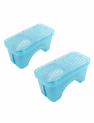 Humidificador de radiador Universal,Caja de plástico Resistente al Calor con Gran Almacenamiento de Agua for Calentadores llenos de Aceite,Humidificador evaporativo for aliviar el Aire seco(2PCS)