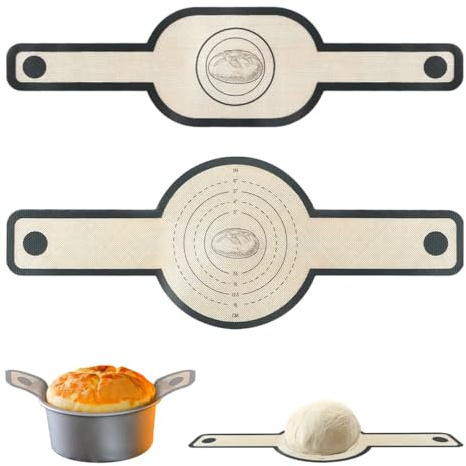 Bakmattor i Silikon, 2 stycken, Rund och Oval