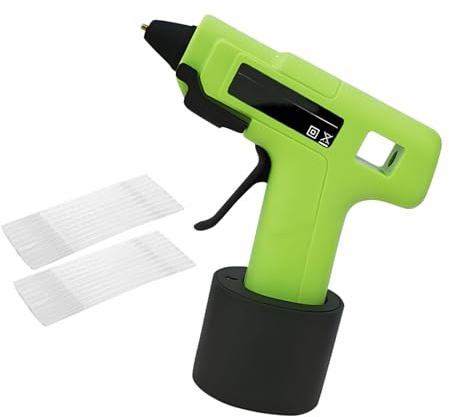 Dispositivo adesivo caldo ricaricabile Strumento adesivo termico Caratteristiche Impugnatura ergonomica 20Sticks per creazione artistica Dispositivo hot melt ricarica epossidica calda