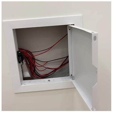 Generico Pannello di Accesso Elettrico Incassato Rimovibile, Copertura per Porta di Servizio Idraulico a Parete e soffitto, sportello di ispezione in Metallo Nascosto a Parete - Apertura a