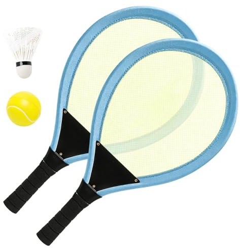Badminton-set för barn – 54 cm lätt racketset | bärbart junior sportspel | flygande bollset för inomhus- och utomhusbruk | 54 cm badminton-set | utomhusaktiviteter i hemskolan
