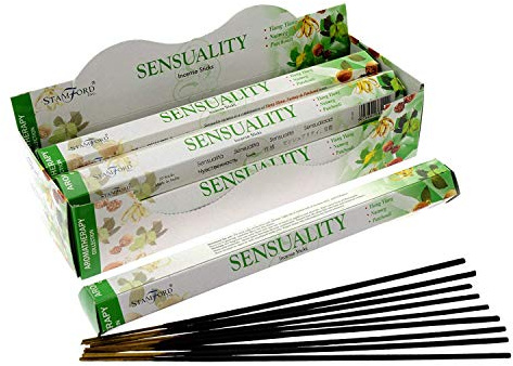 STAMFORD INC. 37114 Sensuality Incense Sticks, 20 Sticks x 6 Packs