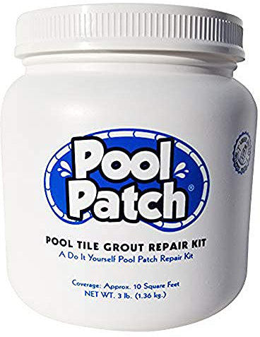 Pool Patch Fugen-Reparaturset, für Poolfliesen, Weiß, 91,4 kg