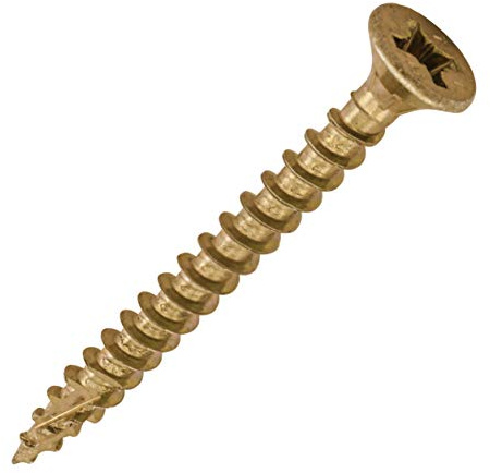 TIMCO C2 Strong-Fix Multi-Purpose Premium Countersunk Gold Woodscrews - 4.0 x 40 - Box of 200