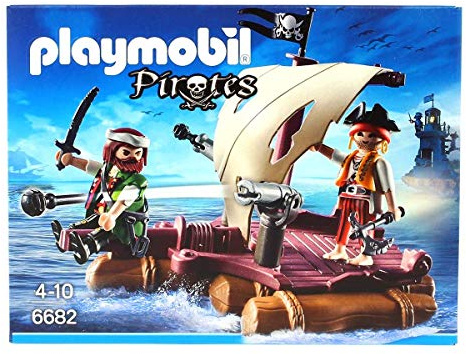 Playmobil - 6682 Radeau avec pirates des ténèbres