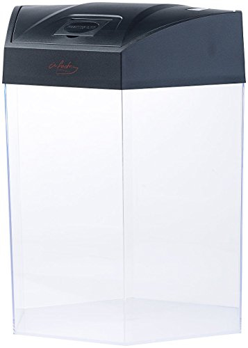 infactory Mini Aquarium Set: Beleuchtetes Panorama-Aquarium Hexagon, Komplett-Set, 19 l (Mini Komplettset, Panorama Komplettset, Eck)