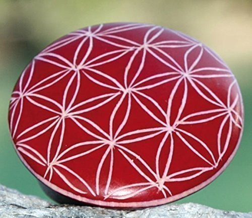 Handschmeichler Blume des Lebens, rot