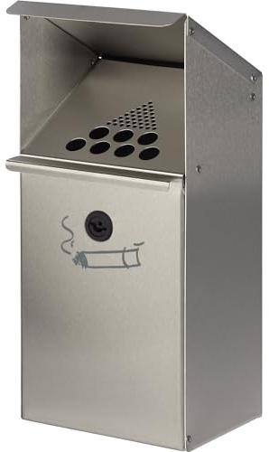VAR | Wandascher aus Edelstahl | Inhalt 3,7 l | abschließbar | HxBxT 410 x 180 x 150 mm