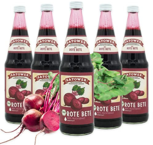 12 x 0,7l Rote Bete Saft (100% Direktsaft) - Original Satower