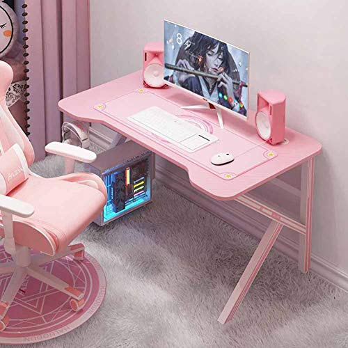 MNSSRN Home K-Forma Mesa de Juego, Fibra de Carbono Ampliación multifunción y cómoda Mesa de Juego Rosa Mesa de Juego Tabla de Juego,Rosado,80 * 60 * 75cm