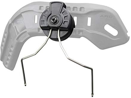 EARMOR Universal ARC Helmadapter – Taktischer Gehörschutz-Halter für Fast/Bump-Helme, 360° Schwenkbar, 1 Paar – Schwarz