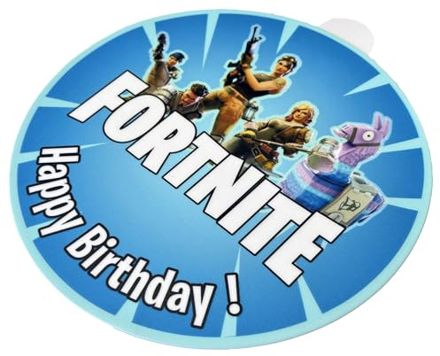 J&M DECO Tortenaufleger Gamer – essbare Kuchendeko Ø 20 cm – Tortenbild mit Gaming-Motiv für Jungengeburtstag – Zuckerpapier Tortendekoration – gebrauchsfertig