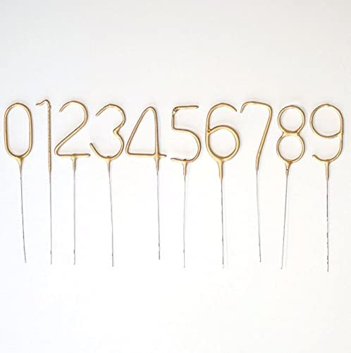 Gold Glitz Party Sparkler Number 1 (17cm) - Perfect for Birthday, Anniversary & Memorable Celebrations - 1 Pc