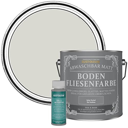 Rust-Oleum Brown Washable Matt Floor Tile Paint - Mocha 2.5L