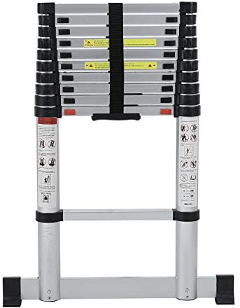 Scala Telescopica Pieghevole con Soft Close Multiuso Allungabile Scaletta Alluminio Scala Telescopica Pieghevole con Soft Close Multiuso Allungabile Scaletta Alluminio con Stabilizzatori (3,20 METRI)