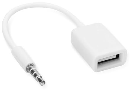 Agatige USB-A auf AUX Audio Adapter, 3,5-mm-Stecker auf USB-Buchse, Konverter-Adapterkabel Für Geräte Mit AUX-Audio-Buchse
