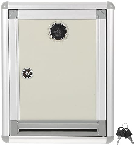 MAGICLULU Buzón De Pared Para Oficina Buzón De Metálico Con Cerradura Para Exterior o Residencias