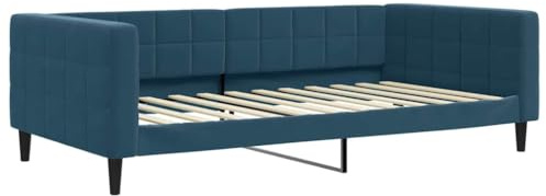 vidaXL Tagesbett Blau 100x200 cm Samt