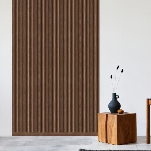 REESE Wandpaneele Eiche Nussbaum | Sockelleiste 230 cm | Deckenpaneele | Wandverkleidung | kein Bohren | MDF | Weimarer Profil