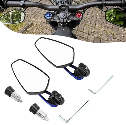 Motorradspiegel, 1 Paar, für Sur-Ron X/S Sur Ron Surron Light Bee-Blue | Lenkerendenspiegel für Sur-Ron X/S Sur Ron Surron Light Bee