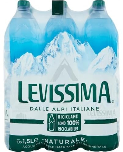 Levissima Acqua Minerale Naturale Oligominerale 1,5 lt (36 bottigllie da 1,5 lt)