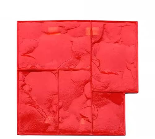 Moule Beton Peau de Texture de Pierre, Peau, Moule de Béton en Béton Robuste Intérieur, Outils de Maçonnerie D'empreinte en Polyuréthane pour Le Patio, Le Jardin, Motif D'ardoise Bricolage