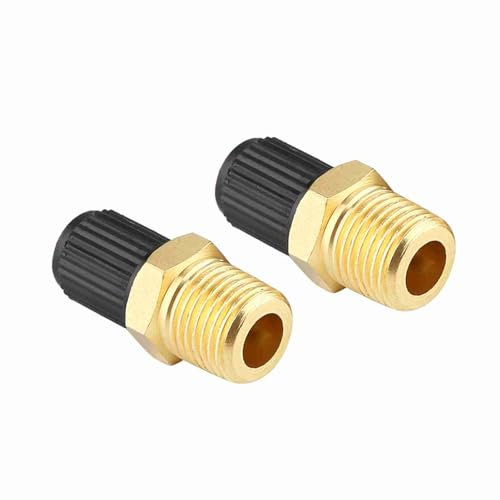 2 Stück 1/8 Zoll NPT MPT Messing Luftkompressor Tankfüllventil